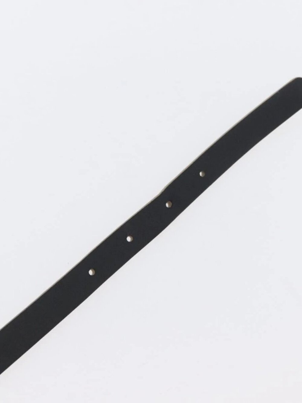 CHANEL Belt Leather 33.5" Gold CC Auth 172424A - Picture 8 of 9